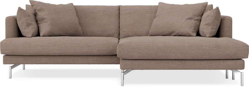 Harper - 4-sits med schäslong XL höger - Brun