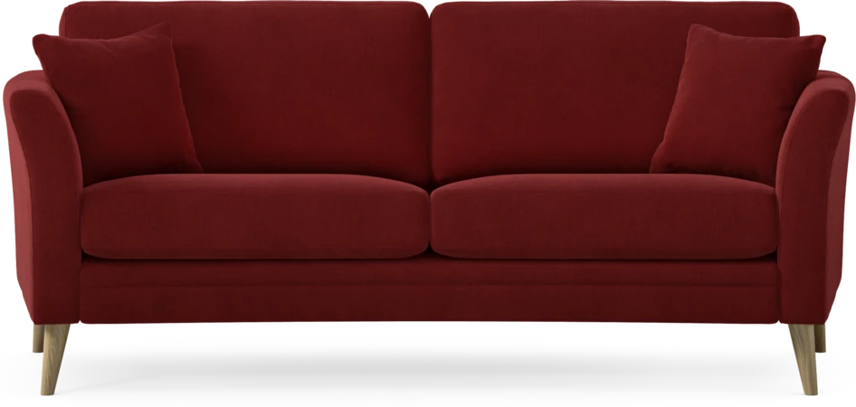 Eden - 2,5-sits soffa svängd - Röd