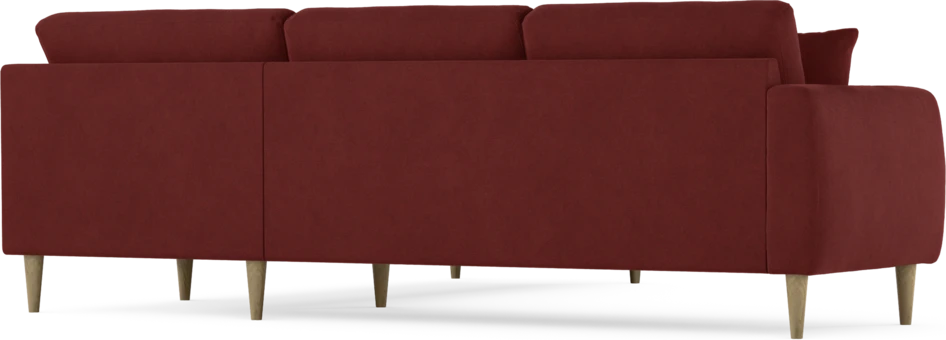 Eden - Hörnsoffa, 2,5+2,5-sits - Röd