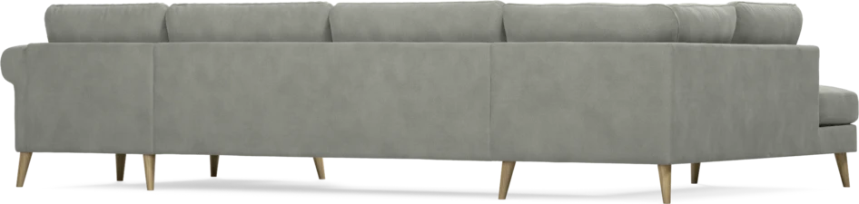 Bridge - 3-sits soffa med divan vänster och schäslong höger - Grå