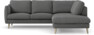 Madison - 2-sits soffa med divan höger - Grå