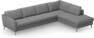 County - 3-sits soffa med divan höger - Grå