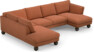 Madison Lux - 2-sits soffa med divan vänster och schäslong höger - Orange