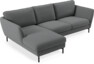 Madison Lux - 2-sits soffa med schäslong vänster - Grå