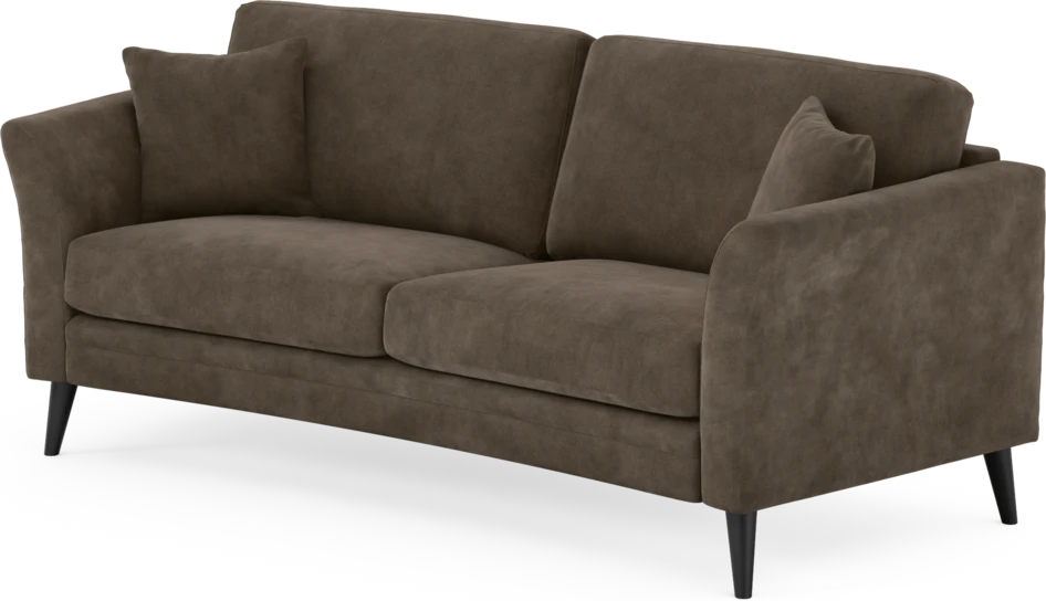 Eden - 2,5-sits soffa svängd - Brun
