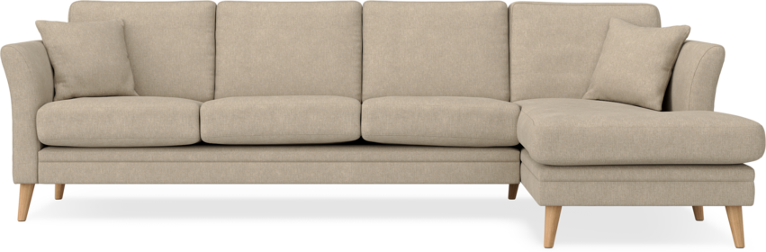 Eden - 3-sits soffa med schäslong - Beige