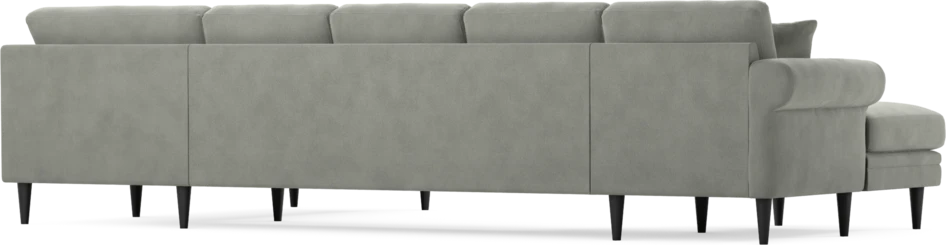 Eden - 3-sits soffa med schäslong vänster och divan höger - Grå