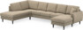 Eden - 3-sits soffa med divan vänster och schäslong höger - Beige