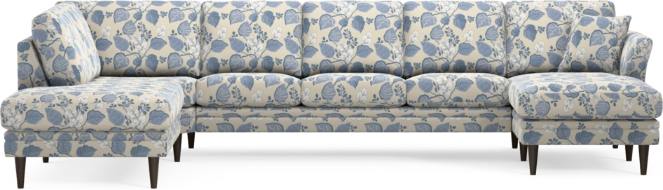 Eden - 3-sits soffa med divan vänster och schäslong höger - Flerfärgad