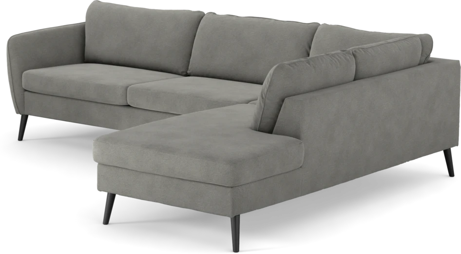 County - 2,5-sits soffa med divan höger - Grå