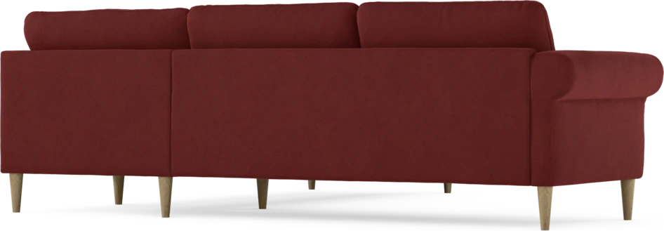 Bridge - Hörnsoffa, 2+2-sits - Röd