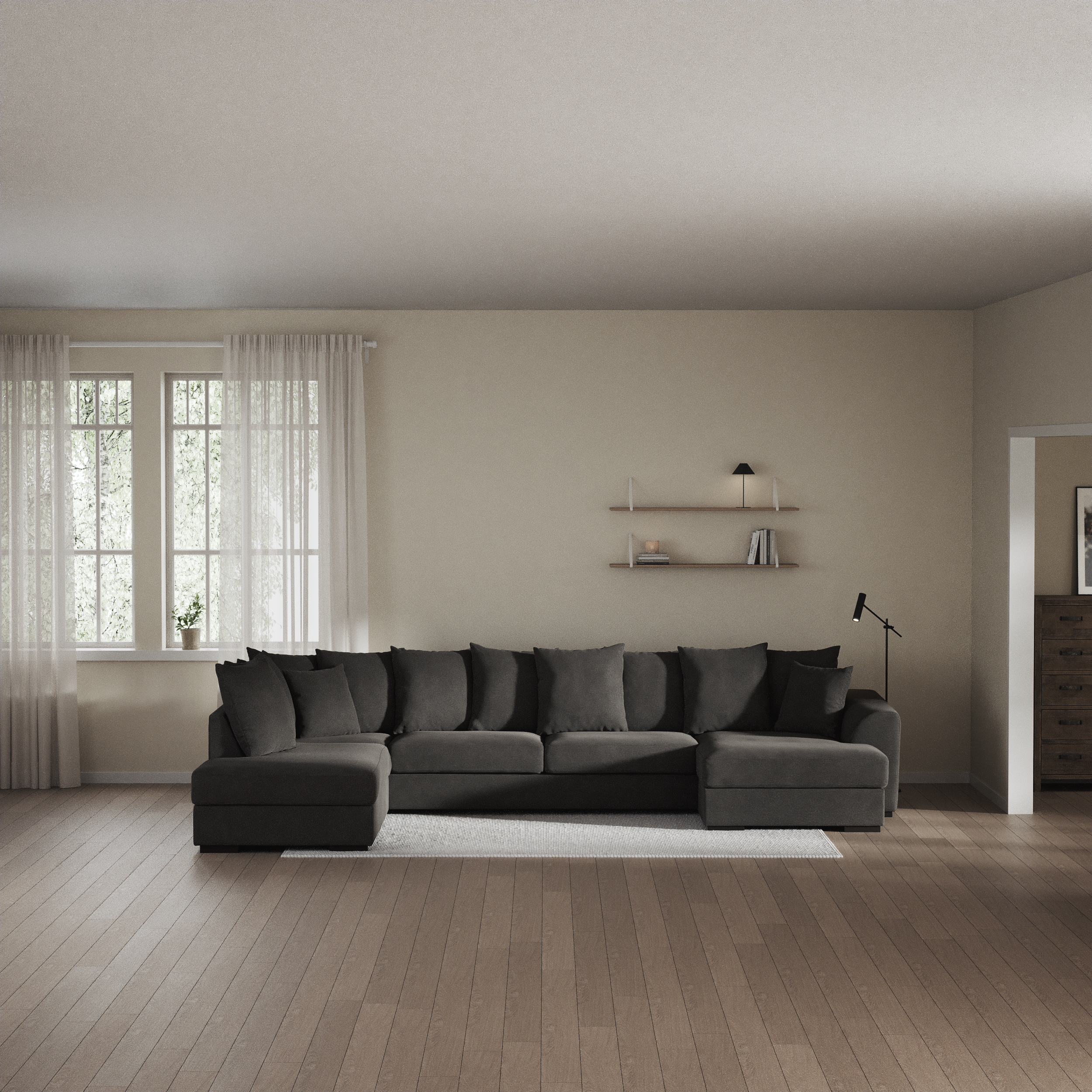 Town - 3-sits soffa med divan vänster och schäslong höger - inspiration
