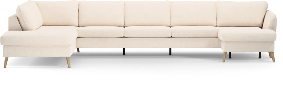 County - 4-sits soffa med divan vänster och schäslong höger - Vit