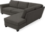 Friday - 2,5-sits soffa med divan höger - Grå