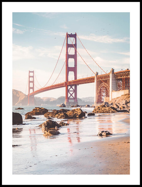 Golden Gatebron - Poster - Orange