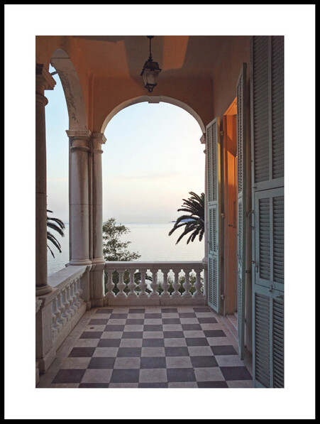 Kvällsljus i Menton - Poster - Orange