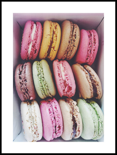 Macarons - Poster - Grön