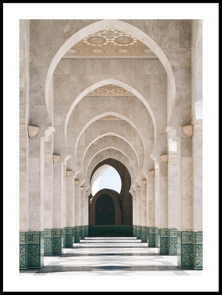 Moské i Marocko - Poster - Beige