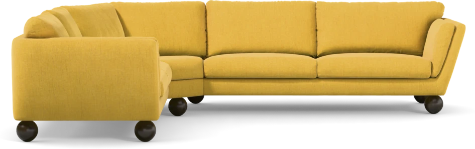 Madison Lux - Hörnsoffa 2+3-sits, hörn 2 - Gul