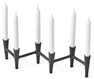 Tapp - Ljusstake, L 43 cm - Svart