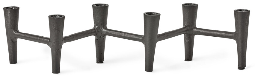 Tapp - Ljusstake, L 43 cm - Svart