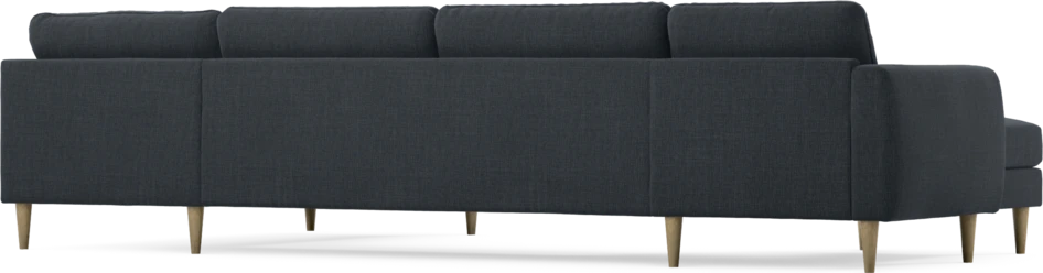 Bridge - 3-sits soffa med schäslong vänster och divan höger - Blå