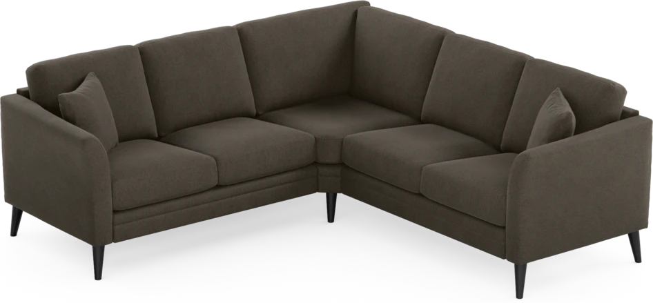 Eden - Hörnsoffa, 2+2-sits - Brun