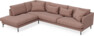 Harper - 3-sits soffa med divan vänster - Rosa