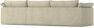Cherrie klädsel -  3-sits med schäslong höger - Beige