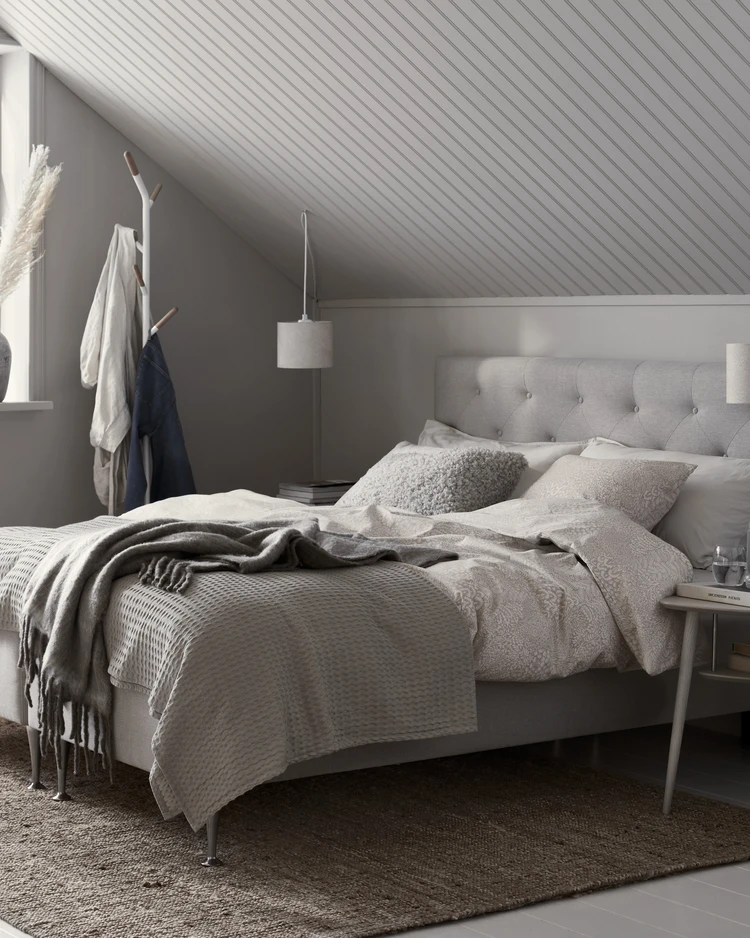 Sense Delux - Ramsäng, dubbelsäng med bäddmadrass Dream Delux vit, 160 cm - inspiration