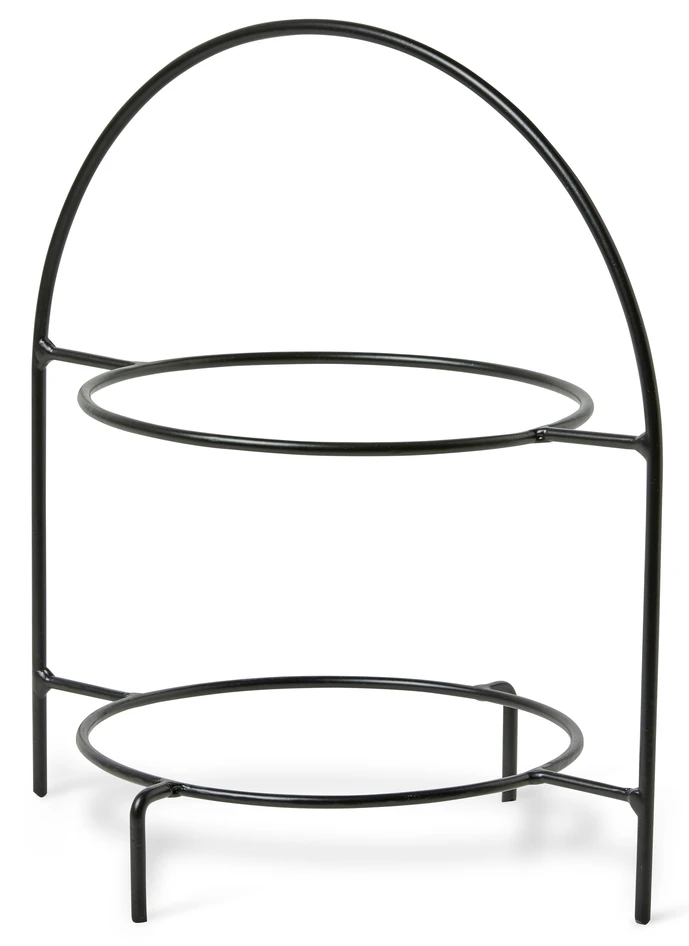 Afficher - Tallriksställ, L 19 cm, B 29 cm,  H 31,5 cm - Svart