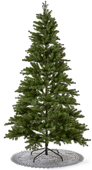 Joy - Julgransmatta, Ø 100 cm - Grå