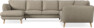 Madison - Hörnsoffa med schäslong vänster - Beige