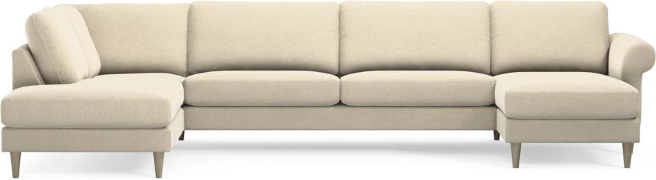 Bridge - 3-sits soffa med divan vänster och schäslong höger - Beige