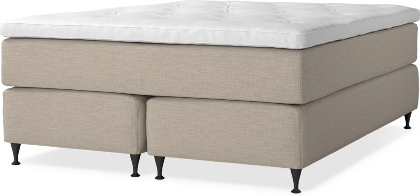 Delux Dream - Kontinentalsäng, dubbelsäng med bäddmadrass - Beige