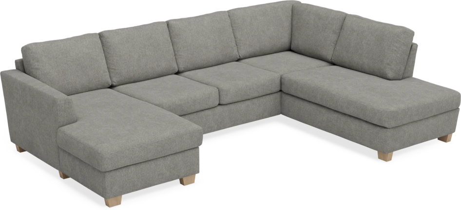 Friday - 3-sits soffa med schäslong vänster och divan höger - Grå