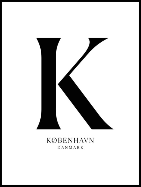 København  - Poster - Svart