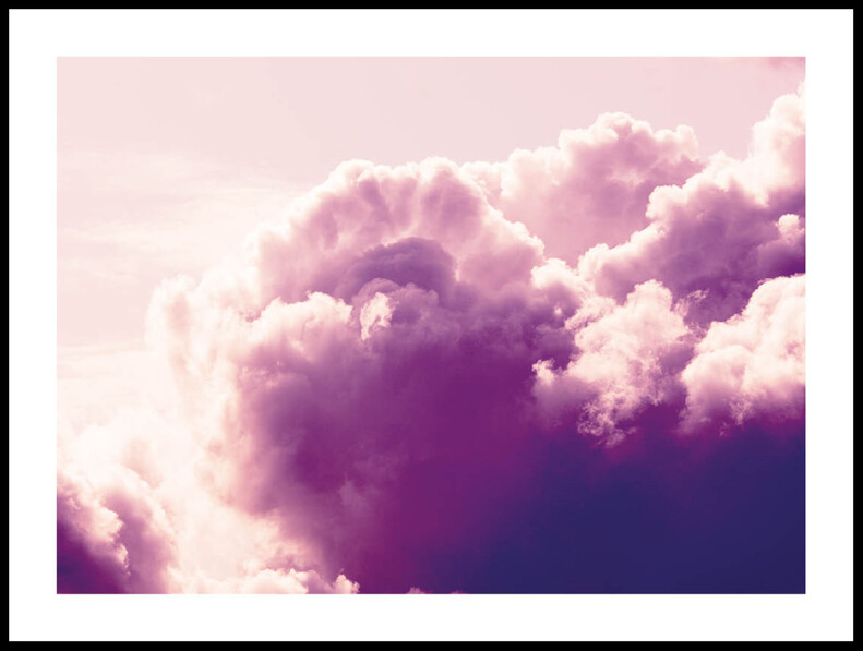 Rosa Himmel  - Poster - Lila