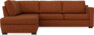 Friday - 2,5-sits soffa med divan vänster - Orange