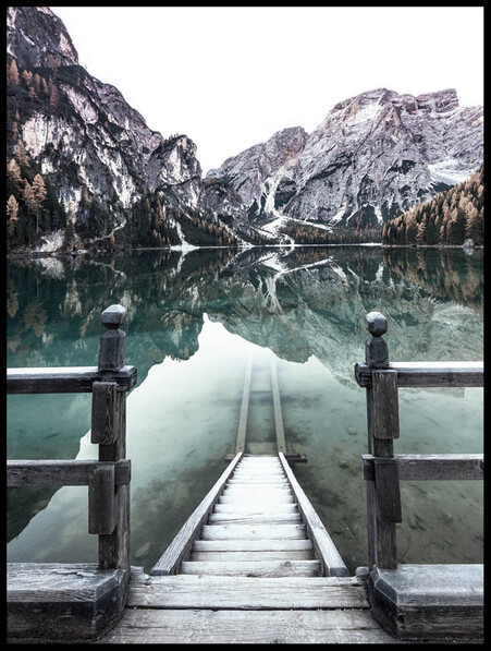 Trappa I Dolomiterna  - Poster - Grå