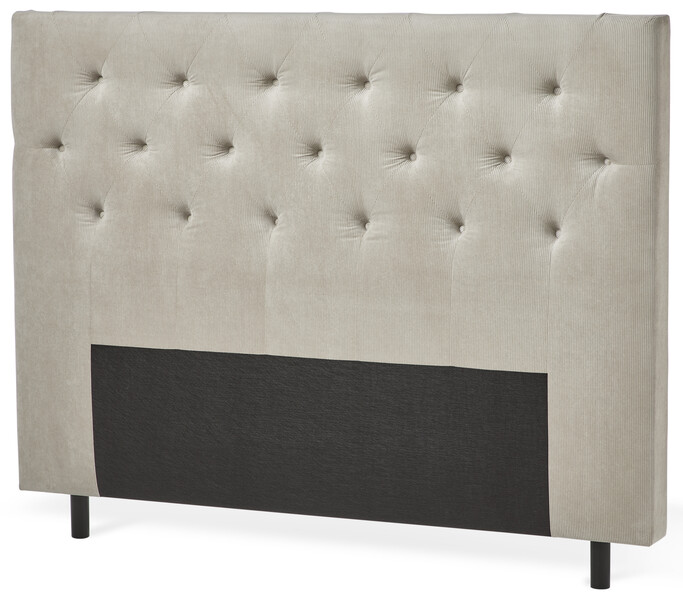 New York pikerad - Sänggavel, 90-210 cm - Beige