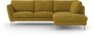 Madison Lux - 2-sits soffa med divan höger - Gul