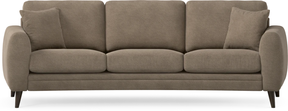 Eden - 3-sits soffa svängd - Brun