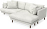 Harper - 4-sits med schäslong XL höger - Vit