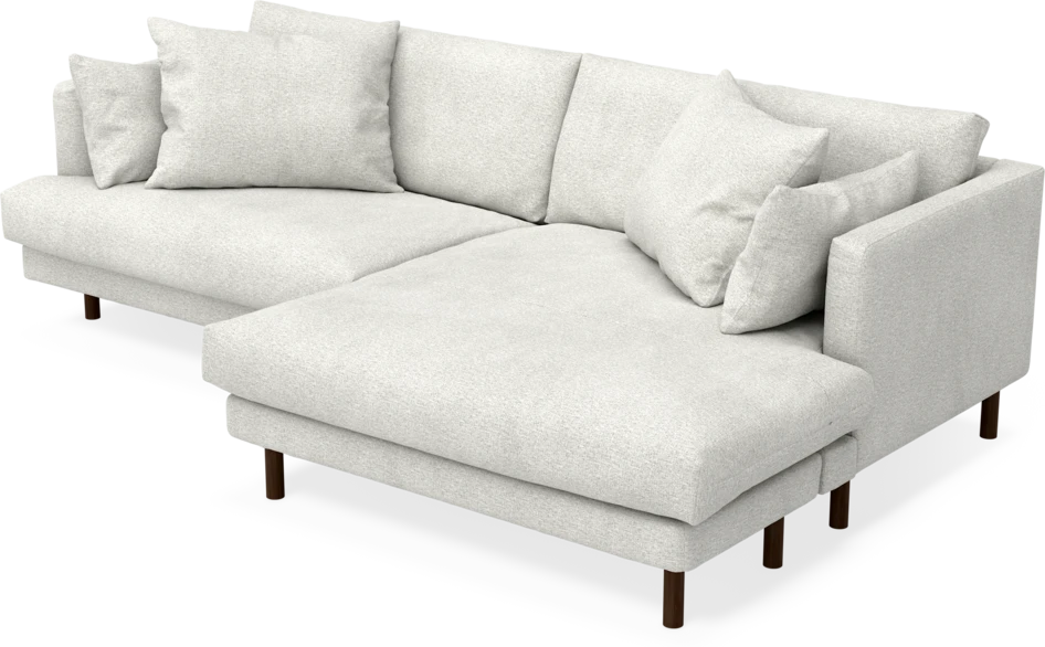 Harper - 4-sits med schäslong XL höger - Vit