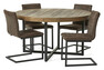 Woodenforge - Matgrupp med 4 stolar Chatham - Brun