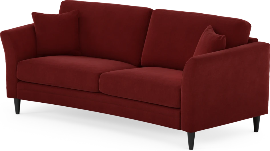 Eden - 2,5-sits soffa svängd - Röd