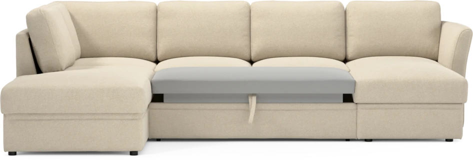 Öland - Bäddsoffa med divan vänster och schäslong höger - Beige