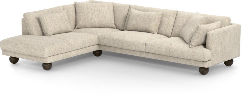 Harper - 3-sits soffa med divan vänster - Beige