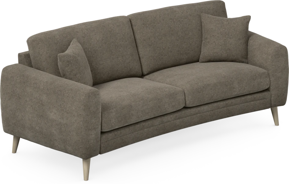 Eden - 2,5-sits soffa svängd - Brun